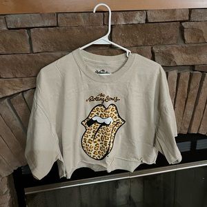 Cropped Rolling Stones tee